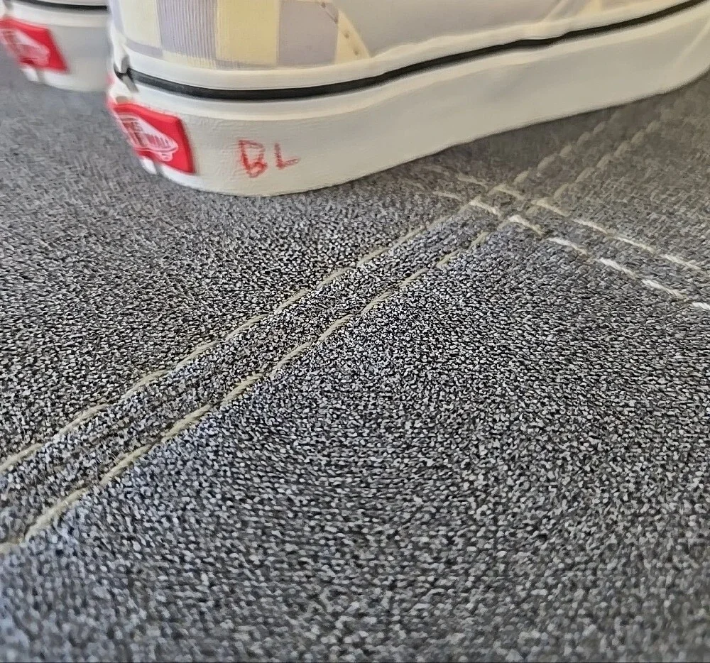 Vans Slip-On Checkerboard Sneakers - Grey and Cream
